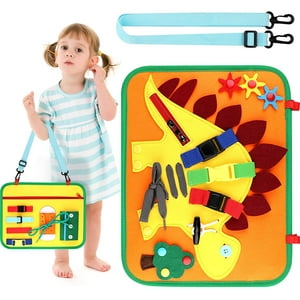 Busy Board Montessori Toys for Toddlers Kids Sensory Busy Board for Fine Motor Skills Autism Toys Gifts for Boys Girls VATENIC