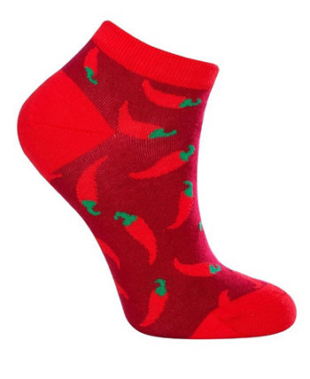 Women's Chili Ankle W-Cotton Novelty Socks with Seamless Toe, Pack of 1 Love Sock Company