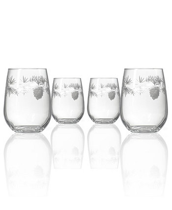 Icy Pine Stemless 17Oz - Набор из 4 стаканов Rolf Glass