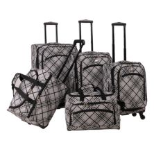 Набор чемоданов-спиннеров American Flyer Silver Stripes из 5 предметов American Flyer