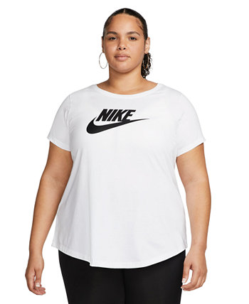 Плюс размер Active Sportswear Essentials Футболка с короткими рукавами и логотипом Nike