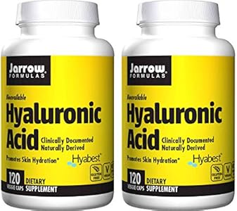 Jarrow Formulas Hyaluronic Acid Naturally Derived as a Dietary Supplement (120 Veggie Caps) Pack of 2… Jarrow Formulas