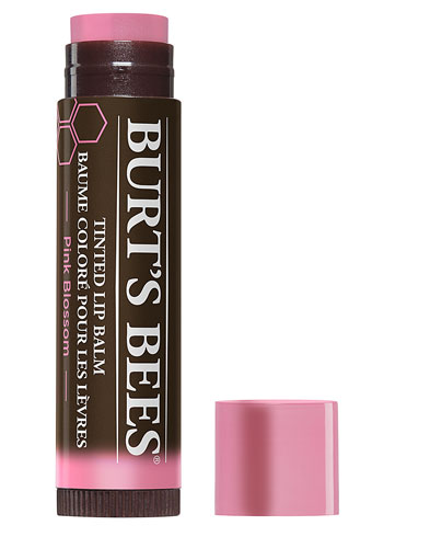 Burt's Bees 100% натуральный оттеночный бальзам для губ Pink Blossom с маслом ши и растительными восками -- 0,15 унции BURT'S BEES