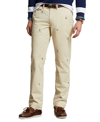 Мужские брюки чинос прямого кроя с вышивкой Ralph Lauren