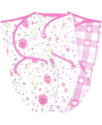 Детское пеленальное одеяло для мальчика, 3 упаковки для новорожденных, регулируемый пеленальный спальный мешок для младенцев Bublo Baby