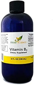 Vitamin B2 Supplement - Riboflavin Drops (Капли) Liquid Extract (Жидкий экстракт) - for Headache Relief, Natural Energy - Support for Hair, Skin, Nail Health,Collagen Production - Non-Alcoholic - 1 Fl.oz (Унции). Herb-Science