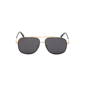 Солнцезащитные очки-авиаторы из металла 58 мм Tom Ford