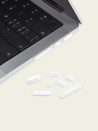 7шт Пылезащитная заглушка силиконовый совместимый с MacBook Pro SHEIN