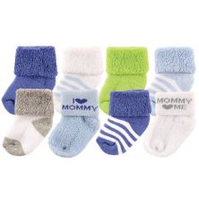 Махровые носки для новорожденных и малышей Luvable Friends, цвет Blue Mommy Luvable Friends