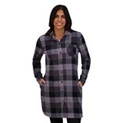 Women's ZeroXposur Luna Brushed Knit Plaid Shirtdress ZeroXposur