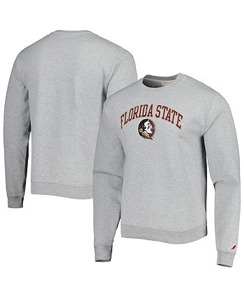 Мужской серый флисовый пуловер Florida State Seminoles 1965 Arch Essential свитшот League Collegiate Wear