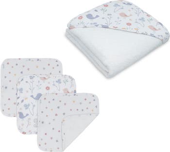 Муслиновые полотенца с капюшоном и принтом - упаковка из 3 шт. Living Textiles