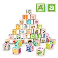PicassoTiles 36 Piece Letter & Alphabet Magnetic Cubes PicassoTiles