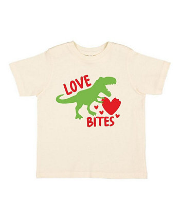 Baby Boys Love Bites Valentine's Day Short Sleeve T-Shirt Sweet Wink