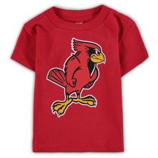 Футболка Infant Red Illinois State Redbirds с большим логотипом Unbranded