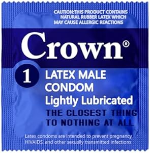 Crown Condoms — 500 Count — Lubricated Latex Condoms — 500 Count Crown