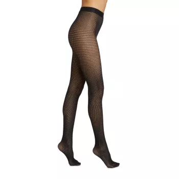 The W Grid Net Tights Wolford