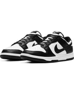Черно-белые кроссовки Nike Dunk Low Retro Nike