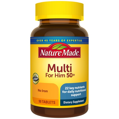 Мультивитамины для мужчин 50+ - 90 таблеток - Nature Made Nature Made