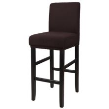 Stretch Bar Stool Covers for Counter Short Back Chair Slipcovers 4Pcs PiccoCasa