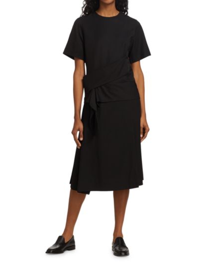 Шелковое платье-футболка с перекрестными бретельками 3.1 PHILLIP LIM
