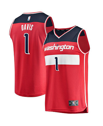 Реплика Джерси Big Boys Johnny Davis Red Washington Wizards драфта НБА 2022 года в первом раунде Fast Break - Icon Edition Fanatics