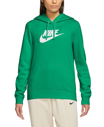 Женская спортивная одежда Клубный флисовый пуловер с капюшоном и логотипом Nike