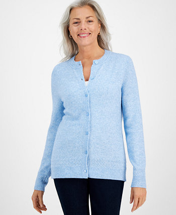 Petite Solid Button-Up Cardigan Sweater, Created for Macy's Style & Co