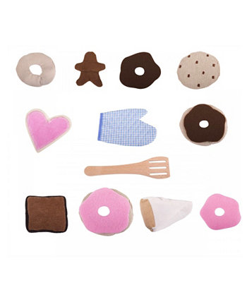 Игровой набор PopOhVer Pretend Play для выпечки пончиков, выпечки, еды, плюшевых игрушек SALUS