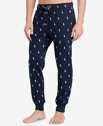 Мужские легкие хлопковые пижамные штаны с логотипом Polo Ralph Lauren