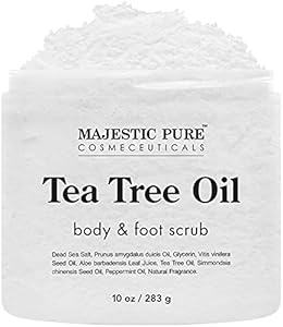 MAJESTIC PURE Arabica Coffee Scrub with Dead Sea Salt | All Natural Exfoliating Body Scrub for Skin Care, Stretch Marks, Acne, Cellulite | Body Scrub Exfoliator Reduce the Spider Veins, Eczema | 10 Oz MAJESTIC PURE