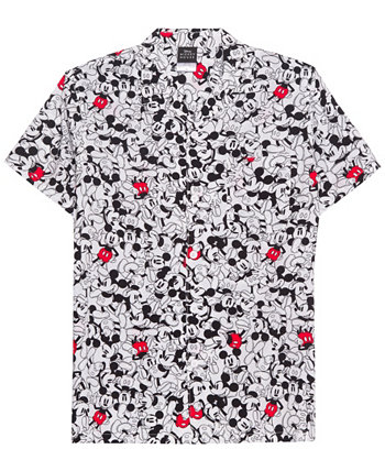 Men's Mickey Mouse Short Sleeves Woven Shirt Hybrid