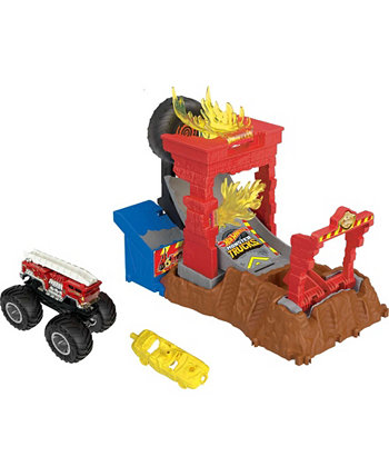 Monster Trucks Arena Smashers 5 Игровой набор «Пожарная сигнализация» Hot Wheels