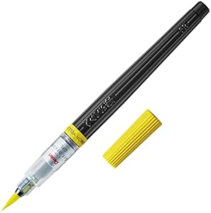 Универсальная кисть для рисования Pentel Art Brush Black XGFL-101, для векторной и акварельной техники Pentel