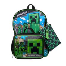 Minecraft 5 pc Backpack Set Licensed Character