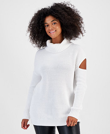 Женский свитер с высоким воротником и вырезом, созданный для Macy's Bar III