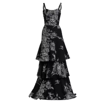 Платье Torero с оборками и цветочным принтом Mestiza New York
