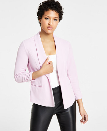 Женский вязаный пиджак с рукавами 3/4 со сборками, созданный для Macy's Bar III