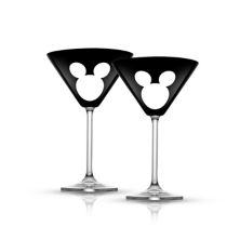 Роскошный набор хрустальных бокалов для мартини с Микки Маусом Disney от JoyJolt JoyJolt