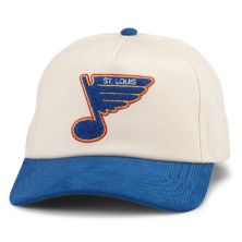 Men's American Needle White/Blue St. Louis Blues Burnett Adjustable Hat American Needle