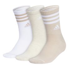 Women's adidas Cushioned 3-Stripe 3.0 3-Pack Crew Socks Adidas