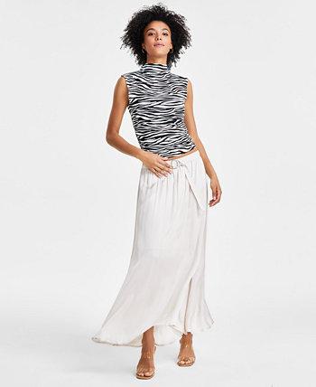 Women's Belted Pull-On Maxi Skirt, Created for Macy's Bar III