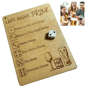 Left Right Drink Drinking Game Adult Drinking Game Left Right Center Left Right Center Dice Game Funny Dice Tray With Dice Bag Drinking Game Boards Drinking Game Tool Board Dungeon Crawler 30cm 345 X Sumllary