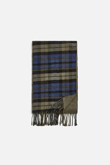 PLAID COMBINATION SCARF Zara