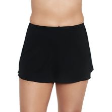 Women's Trimshaper Solid All-Over Control Swim Skirt TRIMSHAPER