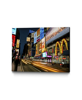 20 "x 16" Музейный холст с изображением Таймс-сквер "Лучи света IV" Giant Art