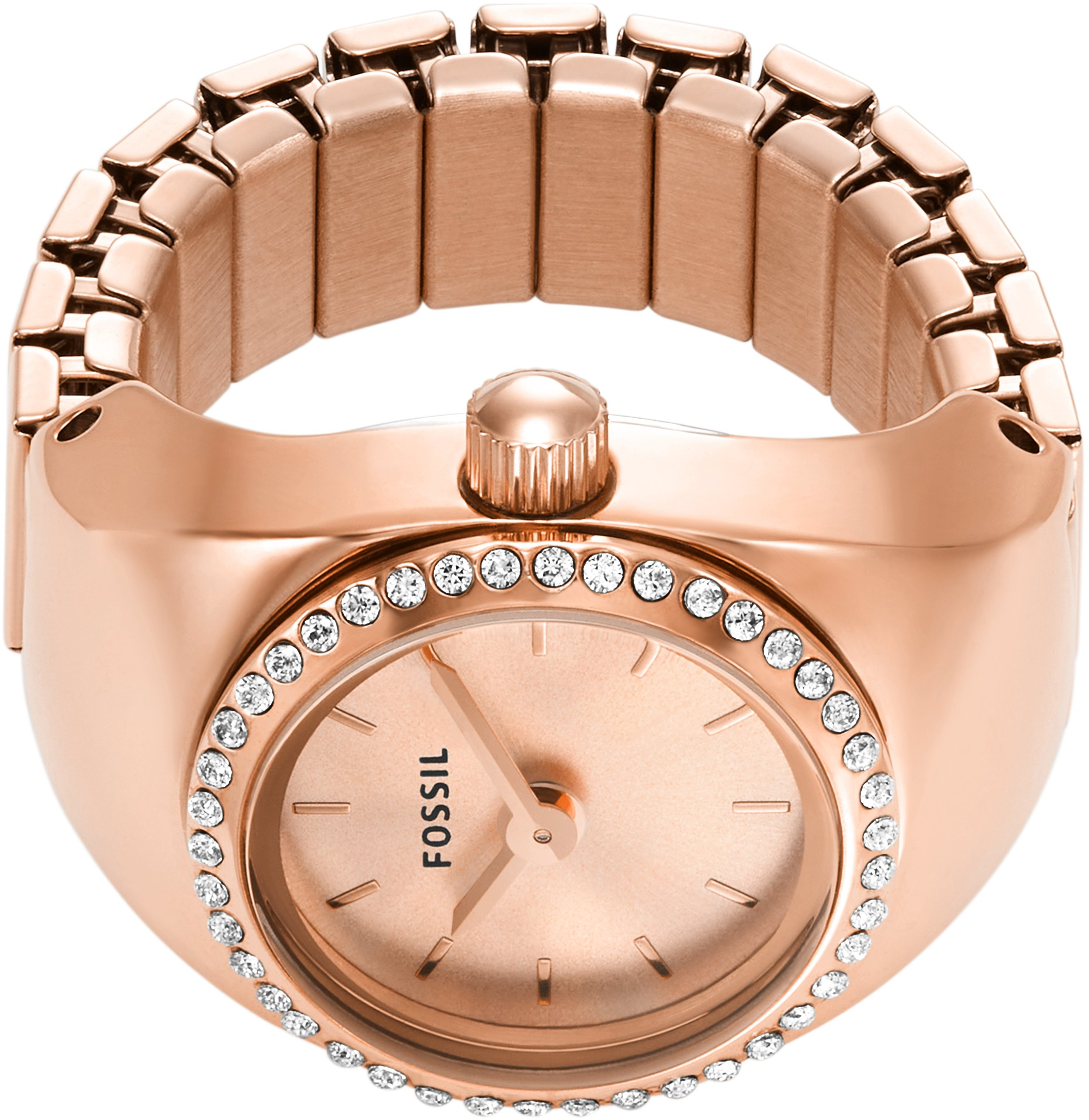 Кольцо для часов с тремя стрелками, нержавеющая сталь цвета розового золота - ES5320 Fossil