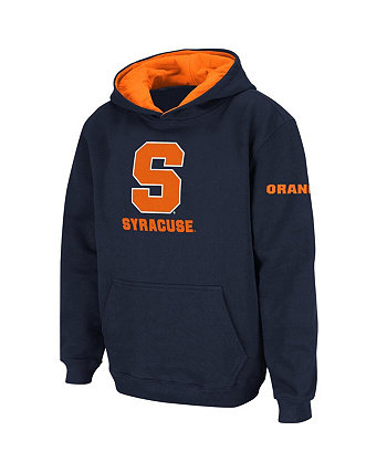 Темно-синий пуловер с большим логотипом Big Boys Syracuse Orange, худи Stadium Athletic