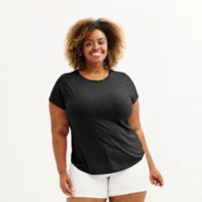 Plus Size Women's Sonoma Goods For Life® Short-Sleeve Crew Teee SONOMA