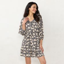Женское шифоновое платье-рубашка LC Lauren Conrad с оборками LC Lauren Conrad